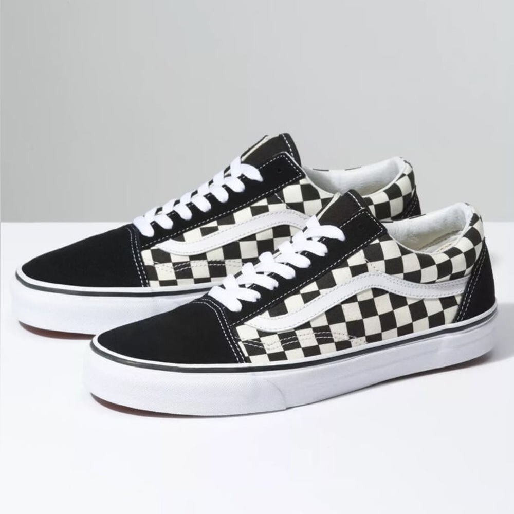VANS Checkered Old Skool Black & White Shoes